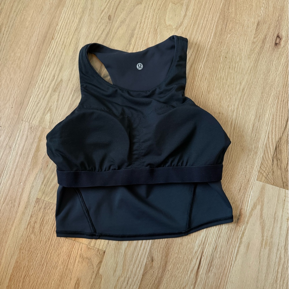 LIKE NEW Lululemon Invigorate Training Tank Top Black Size 8 - Picture 9 of 9